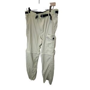 Alpine Design Convertible Pants Mens M Beige Fish Lightweight Outdoor Hiking